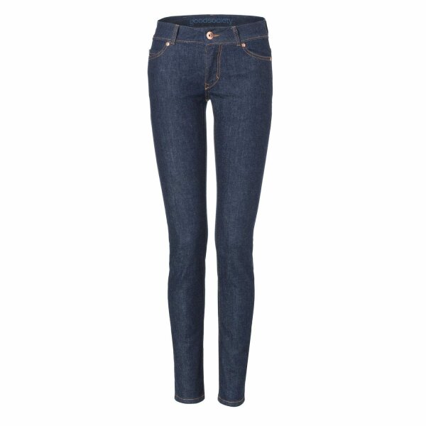 Womens Slim Jeans Raw One Wash