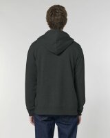 Unisex Basic Zipper Dark Heather Grey XL