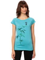 T-Shirt Yogamädchen Cap Sleeve Neptune L