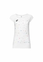 T-Shirt Konfettimädchen Cap Sleeve White XXL