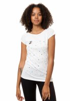 T-Shirt Konfettimädchen Cap Sleeve White XXL