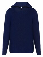 Troyer 1/2 neck zip merino wool knit