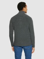 Troyer 1/2 neck zip merino wool knit