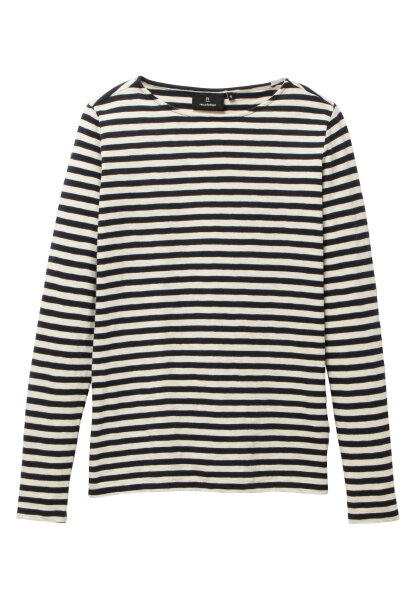 Longsleeve Iris Stripes Dark Navy XL