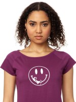 T-Shirt Smiley Cap Sleeve