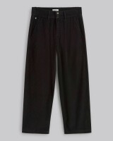 Cordhose mit Bundfalte Corduroy Pleated Pants Black 36