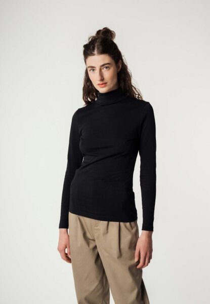 Longsleeve Turtleneck Shirt Anchal Schwarz S