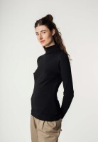 Longsleeve Turtleneck Shirt Anchal Schwarz S