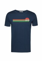 T-Shirt Bike Sunset Stripes Guide