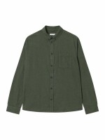 Hemd Regular Fit Melangé Flannel Shirt