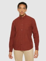 Hemd Regular Fit Melangé Flannel Shirt