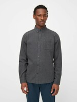 Hemd Regular Fit Melangé Flannel Shirt