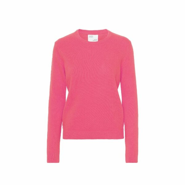 Strickpullover Women Classic Merino Wool Crew Bubblegum Pink S