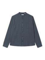 Flanellhemd Regular Fit Melangé Flannel Stand Collar Shirt