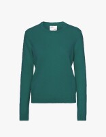 Strickpullover Women Classic Merino Wool Crew Ocean Green S