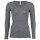 Damen-Shirt Langarm Wolle Schiefer 38/40