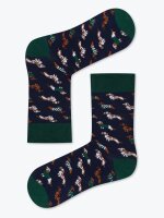 Socken Cozy Dogs Navy/Grün 41-46