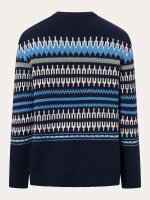 Wollpullover Knitted Pattern Crew Neck