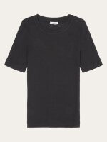 Rib T-Shirt Black Jet M