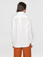 Hemd Loose Stripe Structure Shirt Egret L