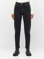 Mom Mid-Rise 5-Pocket Cropped Jeans Iris Rinse Black 30/32