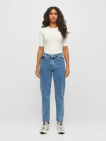 Mom Mid-Rise 5-Pocket Cropped Jeans Iris Light Blue 28/32