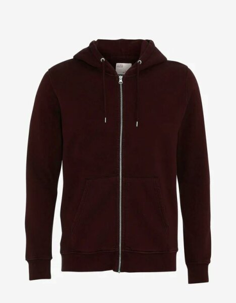 Zipper Classic Organic Zip Hood Oxblood Red S