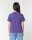 Frauen Basic T-Shirt Purple Love S