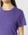 Frauen Basic T-Shirt Purple Love S