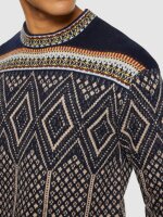 Wollpullover Faroe Isle Crew Neck Blue L