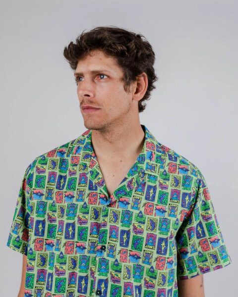 Kurzarmhemd Aloha Shirt Jaws