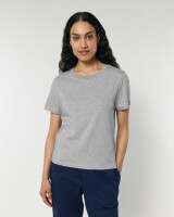 Frauen Basic T-Shirt Heather Grey XL