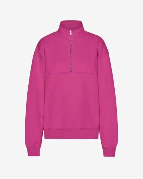 Troyer Organic Quarter Zip Magenta Blaze S