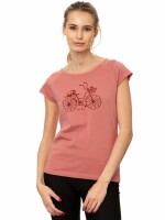 T-Shirt Fahrrad-Mädchen Cap Sleeve