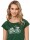 T-Shirt Fahrrad-Mädchen Cap Sleeve Scarab Green S