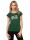 T-Shirt Fahrrad-Mädchen Cap Sleeve Scarab Green S