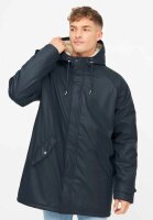 Gefütterter Regenmantel Trekholm Navy/Off White 3XL