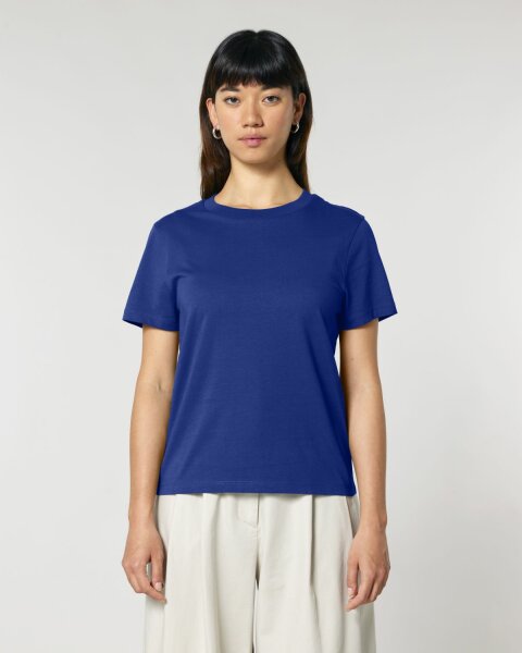 Frauen Basic T-Shirt Worker Blue S