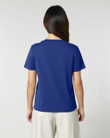 Frauen Basic T-Shirt Worker Blue S