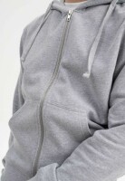 Hoodiejacke mit Reißverschluss Devadas Grau-Melange M