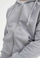 Hoodiejacke mit Reißverschluss Devadas Grau-Melange L