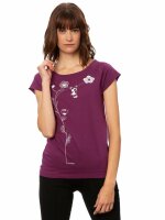 T-Shirt Schaukelmädchen Cap Sleeve Berry S