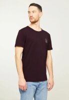 T-Shirt Bay New Smiley Dark Plum M