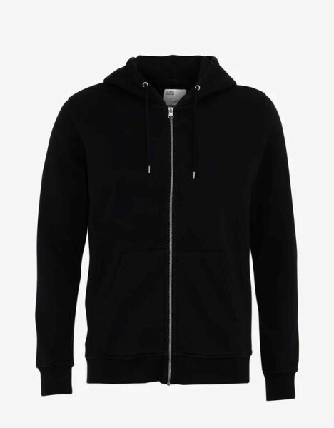 Zipper Classic Organic Zip Hood Deep Black M