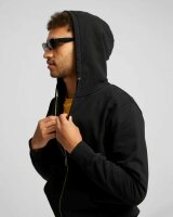 Zipper Classic Organic Zip Hood Deep Black M