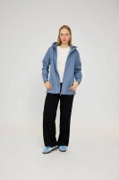 Natural Rain Jacket Organic Cotton Blue Stone XS