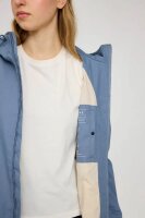 Natural Rain Jacket Organic Cotton Blue Stone XS